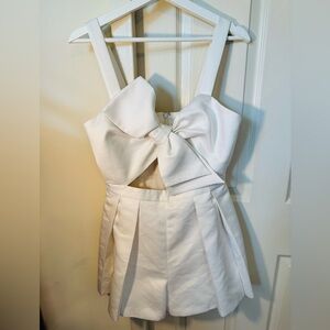 JAYGODFREY Romper with Bow Detail